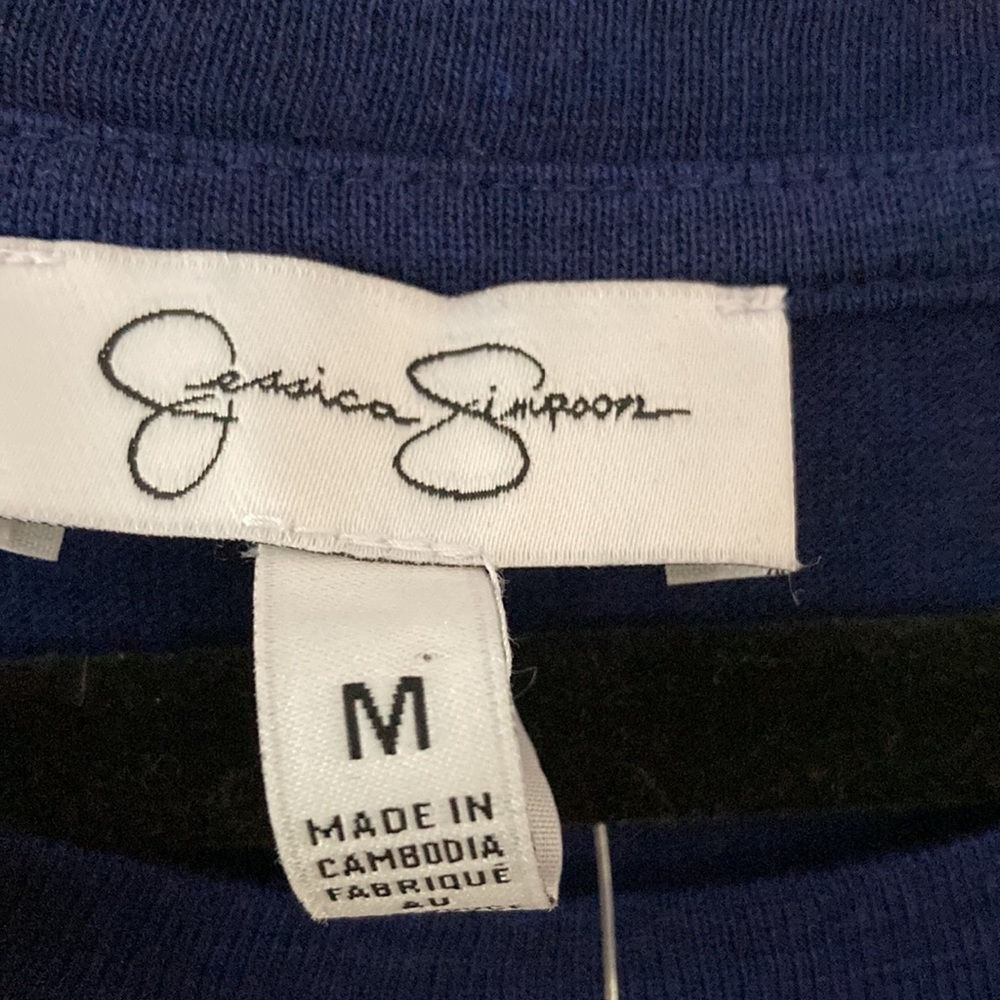 Jessica Simpson size M basic dark blue dress - Picture 4 of 7